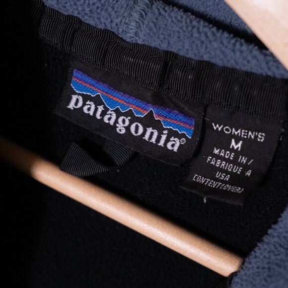 Vintage Patagonia Rhythm Hoodie Fleece Women's Size Medium USA Made - Picture 4 of 4